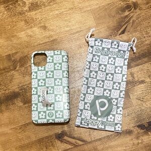 Loopy Case Green Smiley Floral IPhone 11 Pro Max Case